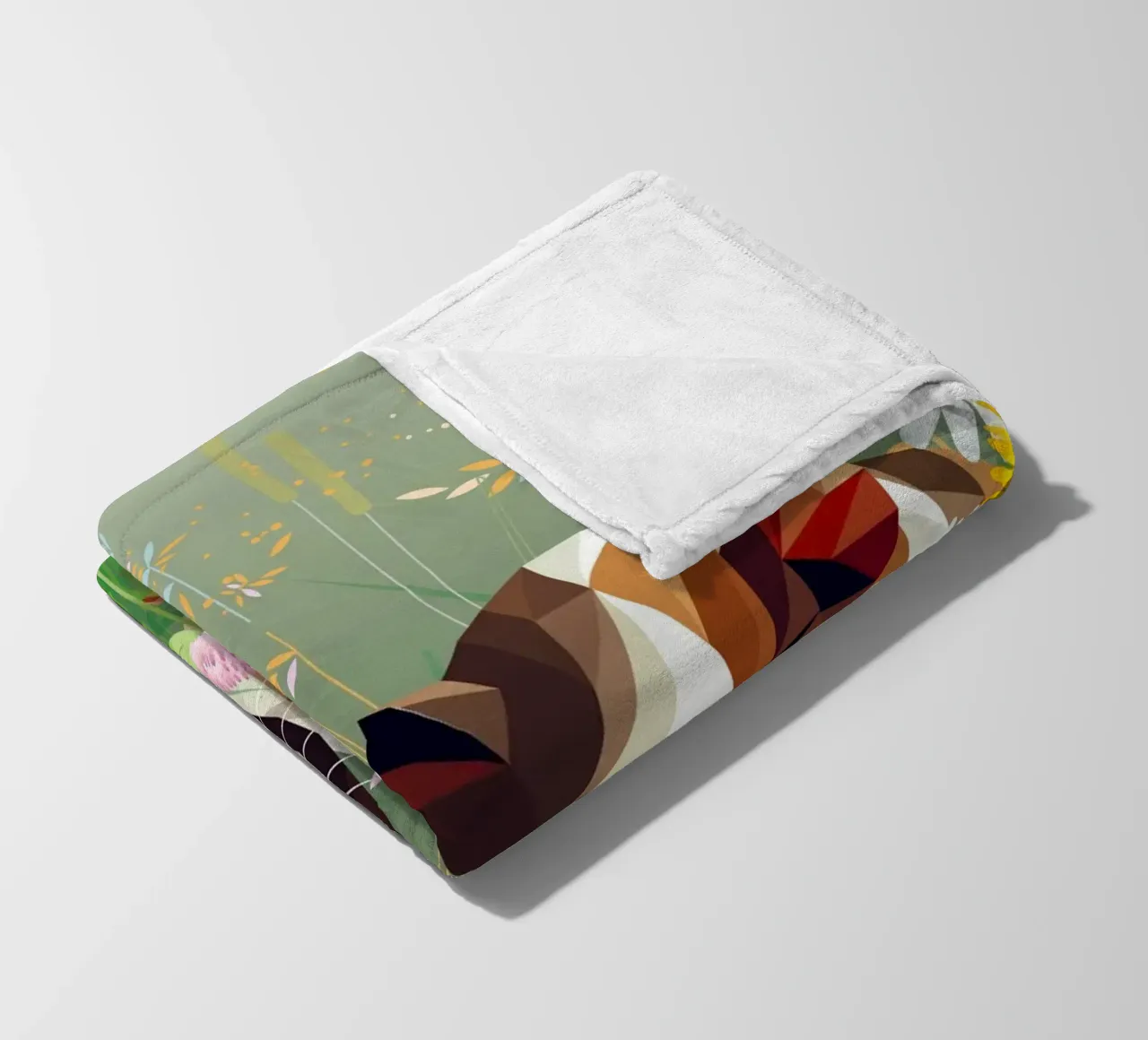 Two guinea pigs in the flower meadow magic fleece blanket by namosh