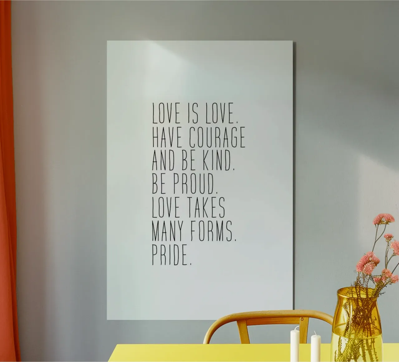 Love is Love Alu-Dibond von Ayleen