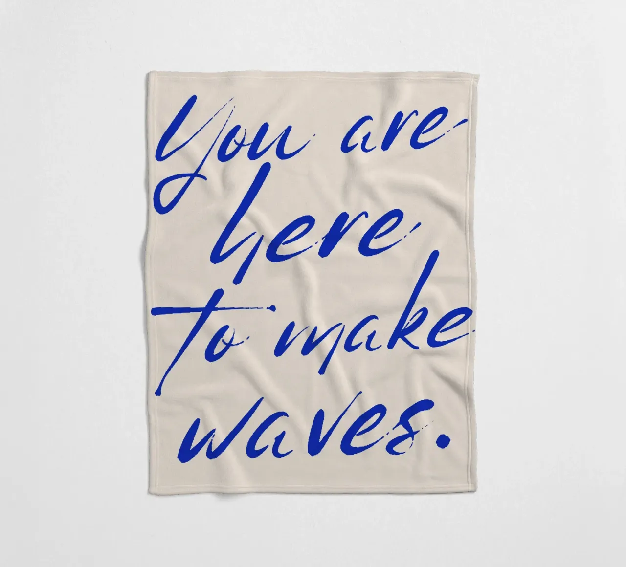 Make waves fleece blanket by Ohkimiko