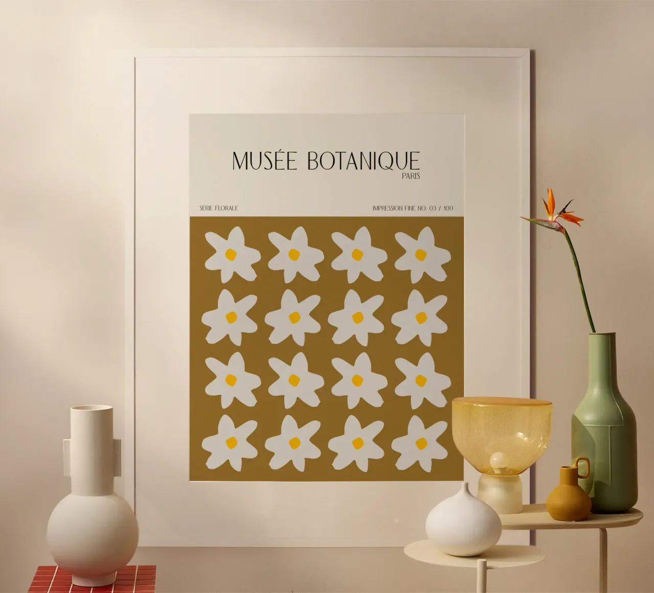 Musée Botanique No 41 poster con telaio in alluminio da treechild
