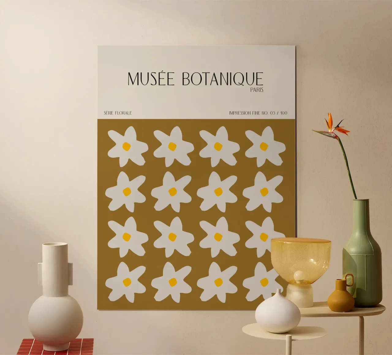Musée Botanique No 41 poster con telaio in alluminio da treechild