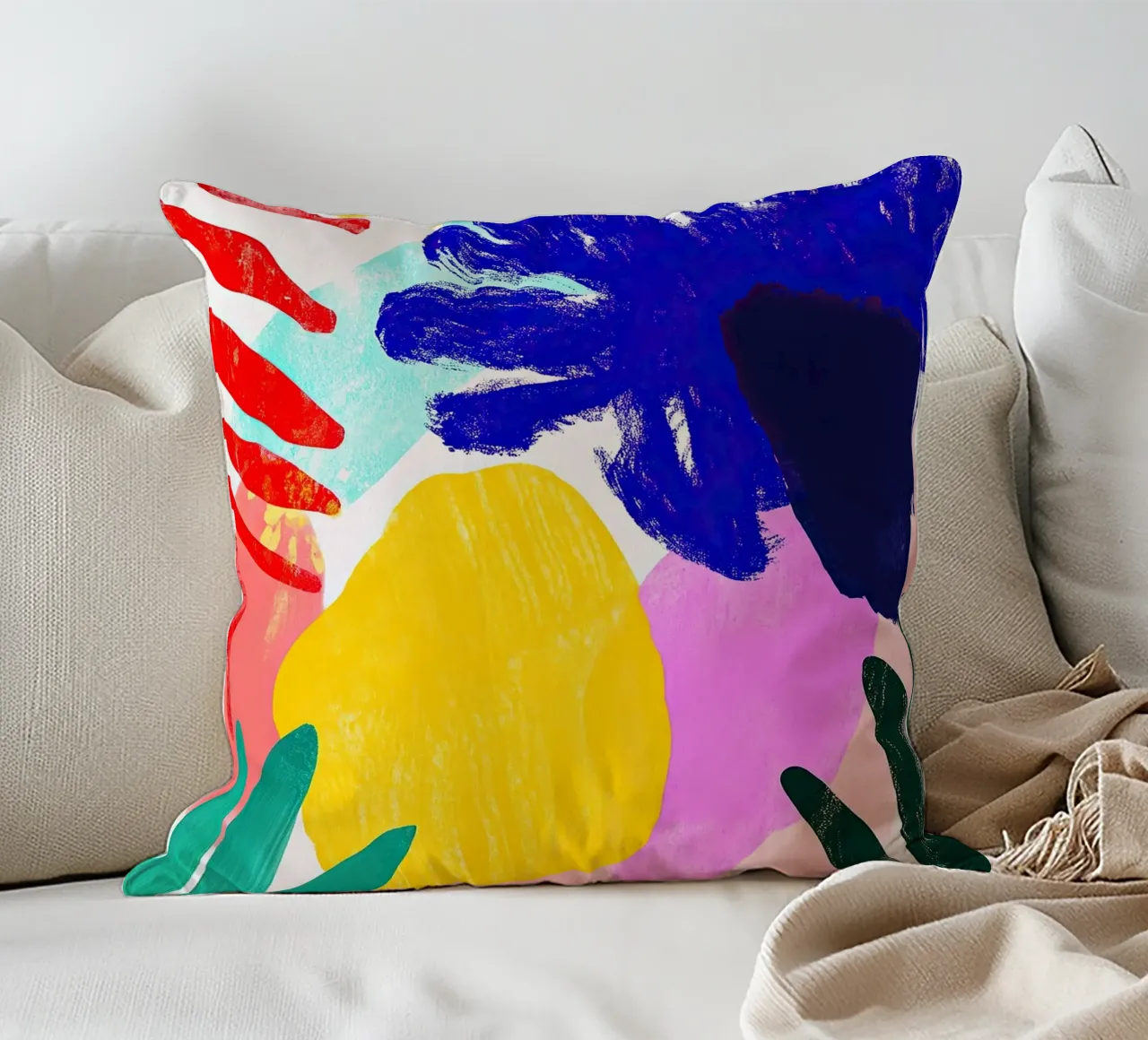 Un tripudio di colori cuscino da Nikis Art Studio