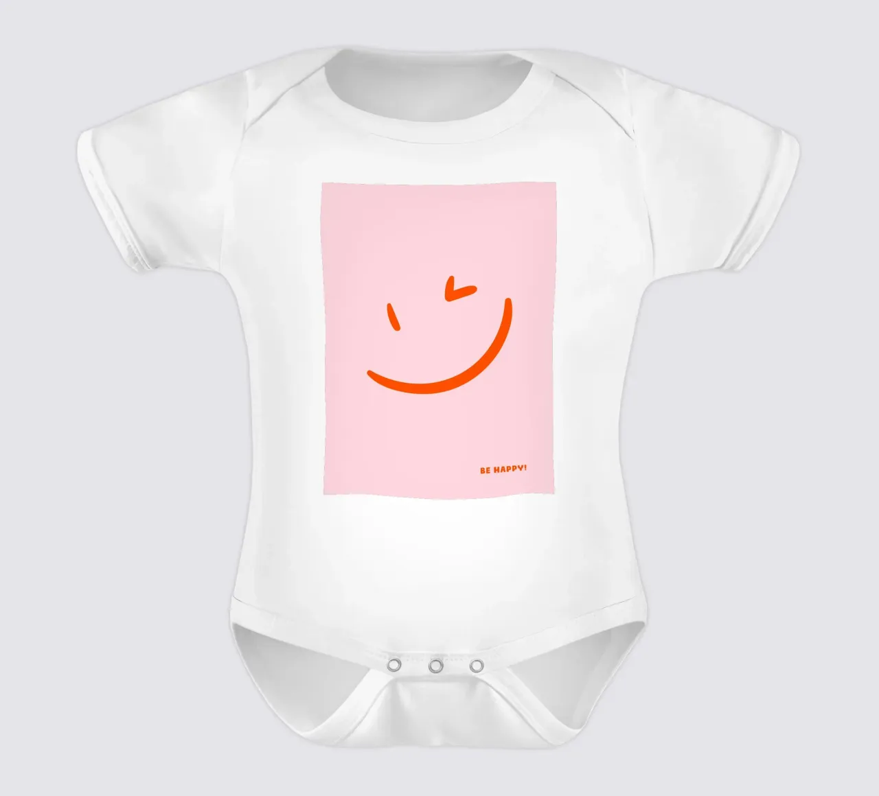 Siate felici - tanti colori body neonato maniche corte da Ohkimiko