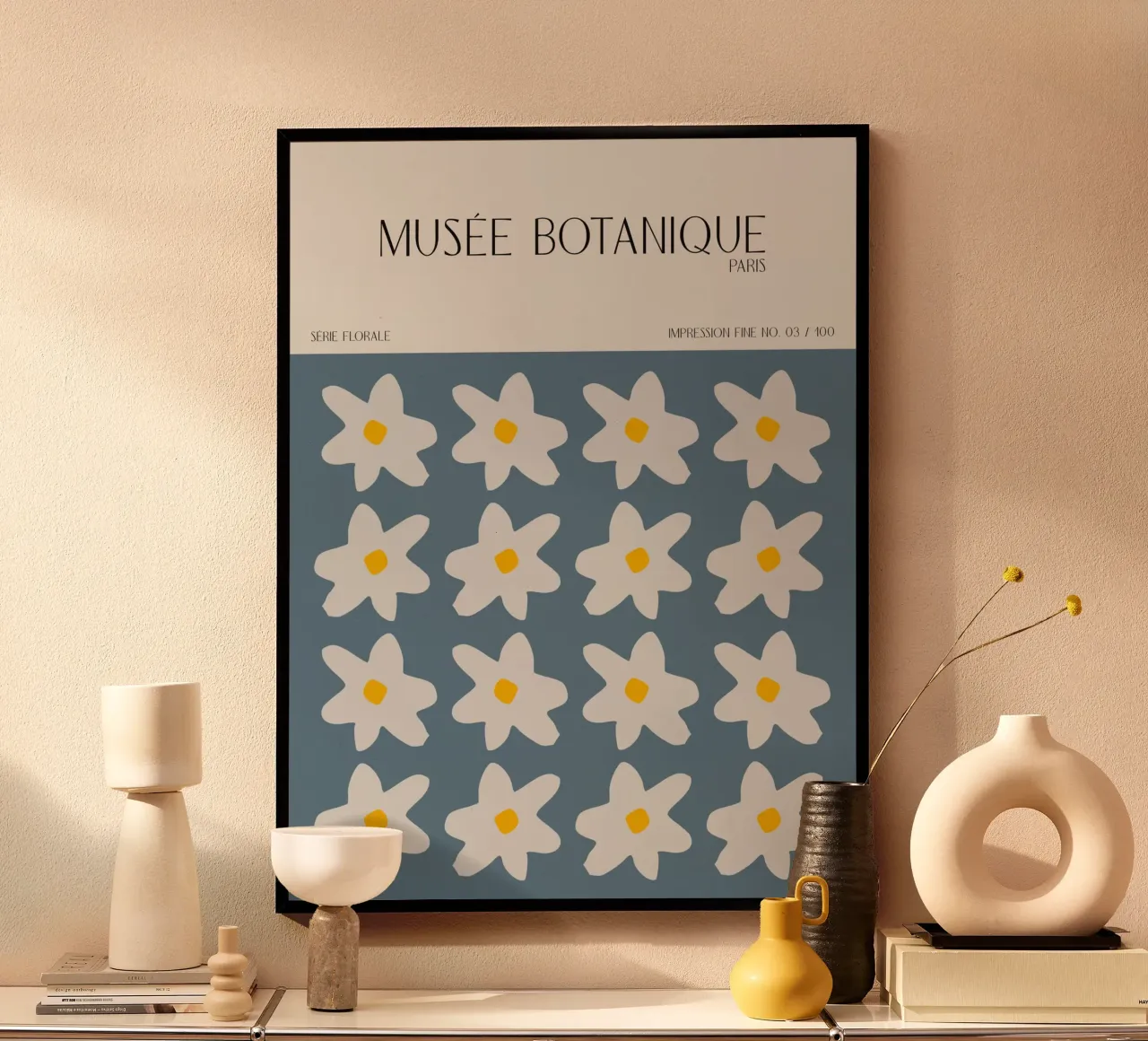 Musée Botanique No 43 poster con telaio in plastica da treechild