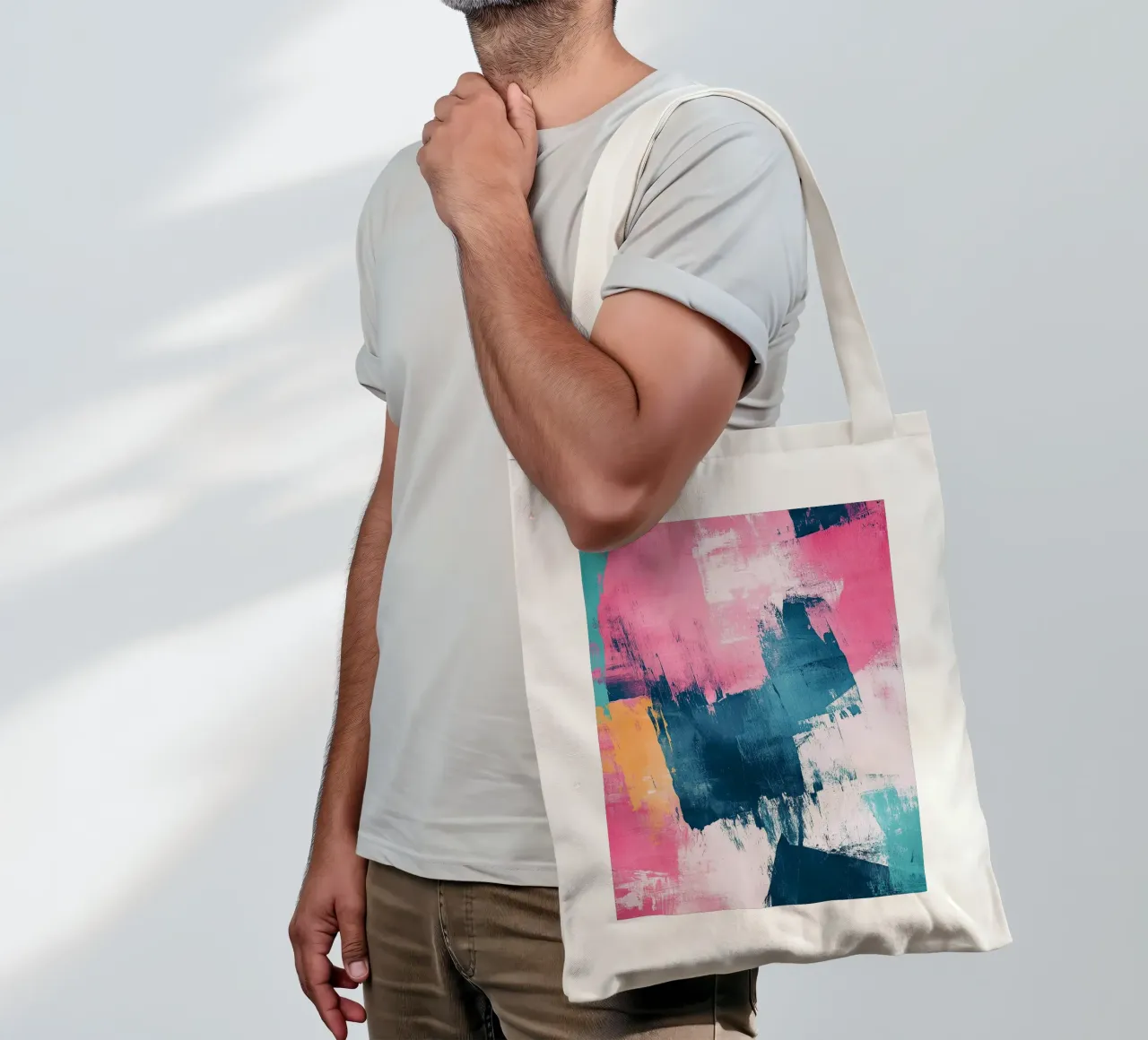 La visione a colori borsa in juta da Nikis Art Studio
