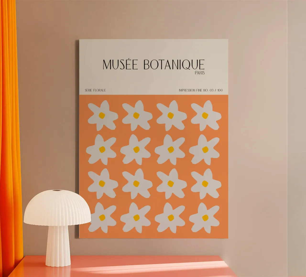 Musée Botanique No 44 canvas met Baklijst van treechild