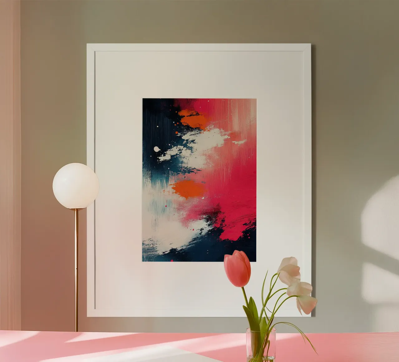 L'intensità del momento poster con telaio in alluminio da Nikis Art Studio