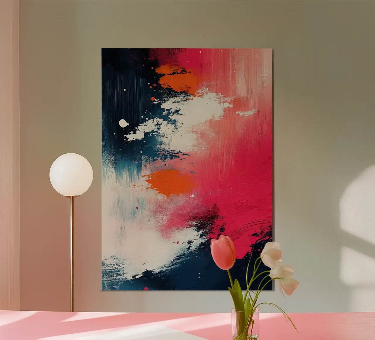L'intensità del momento poster con telaio in alluminio da Nikis Art Studio