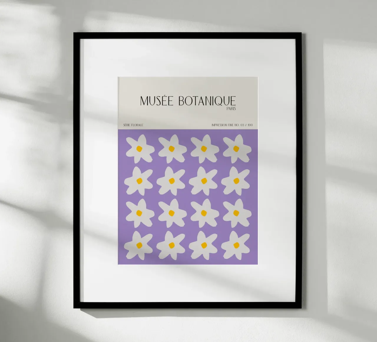 Musée Botanique No 45 poster con telaio in plastica da treechild