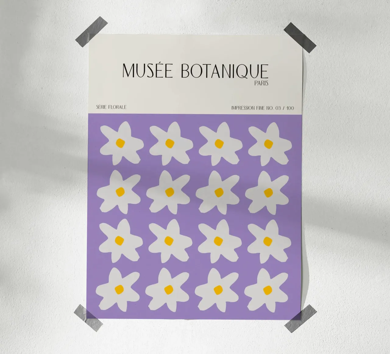 Musée Botanique No 45 poster con telaio in plastica da treechild
