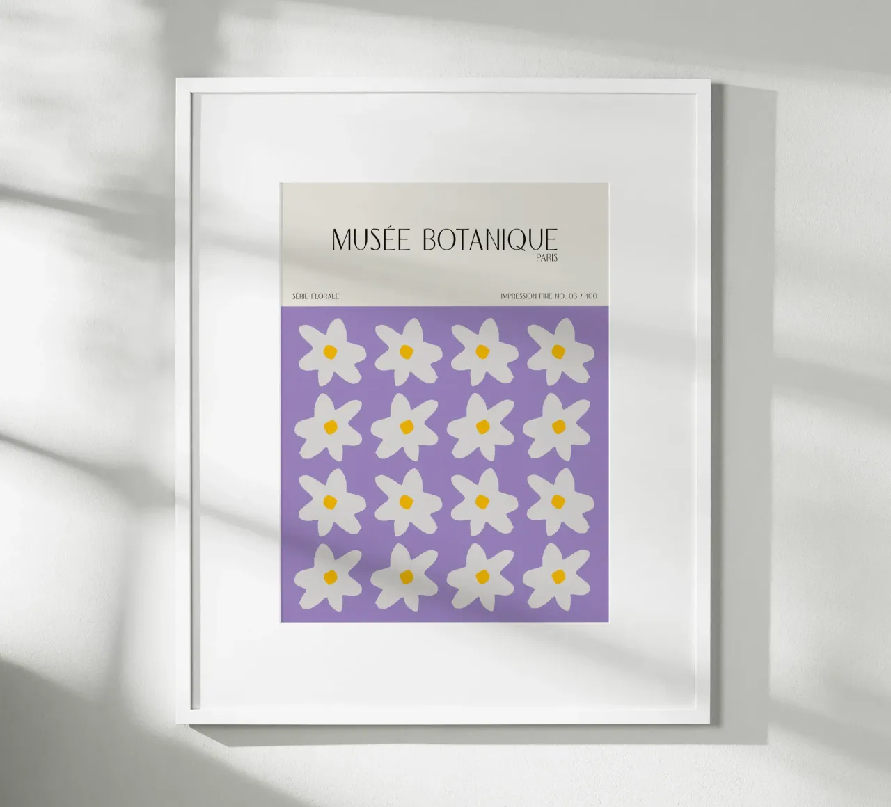 Musée Botanique No 45 poster con telaio in plastica da treechild
