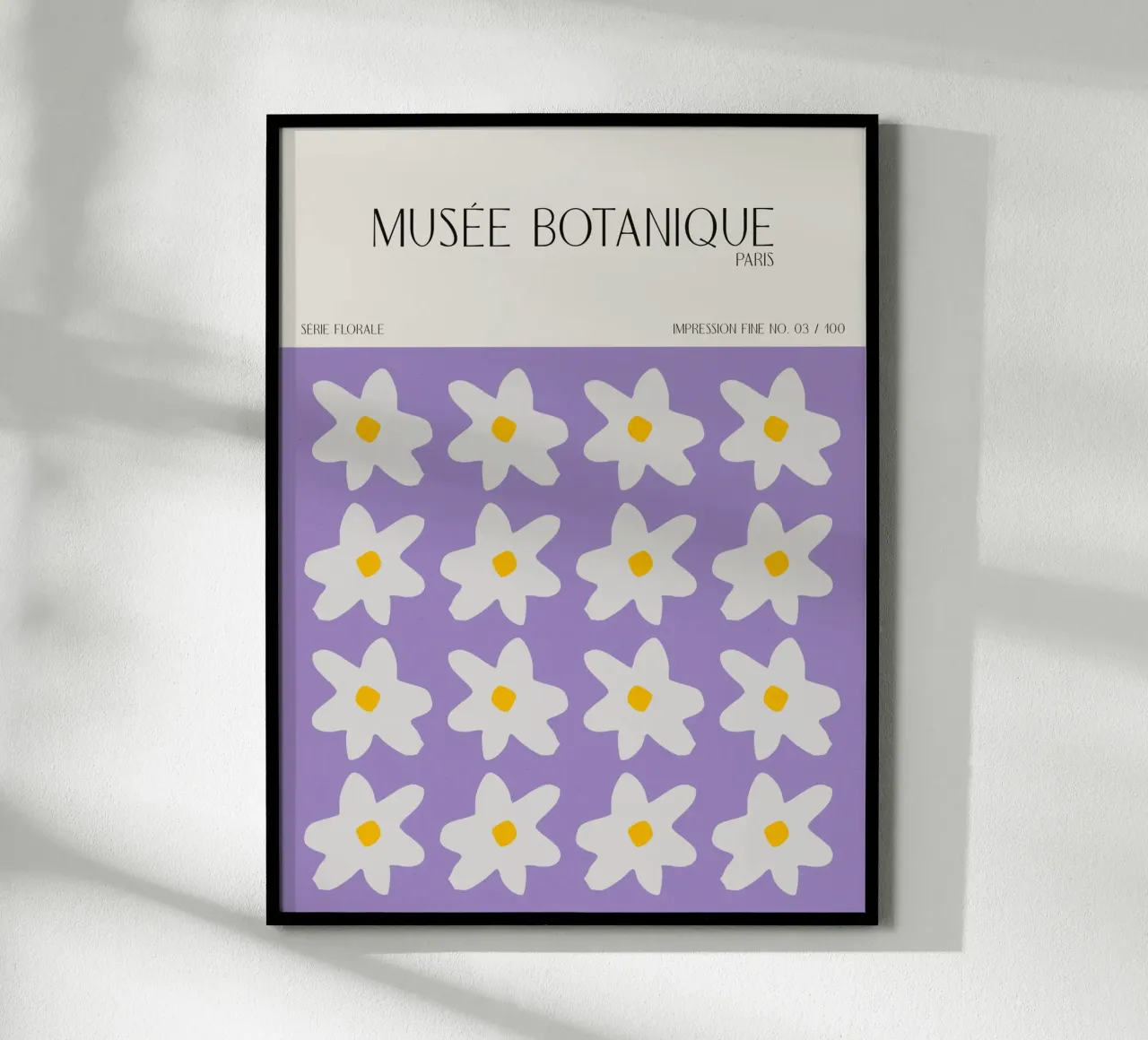 Musée Botanique No 45 poster con telaio in plastica da treechild
