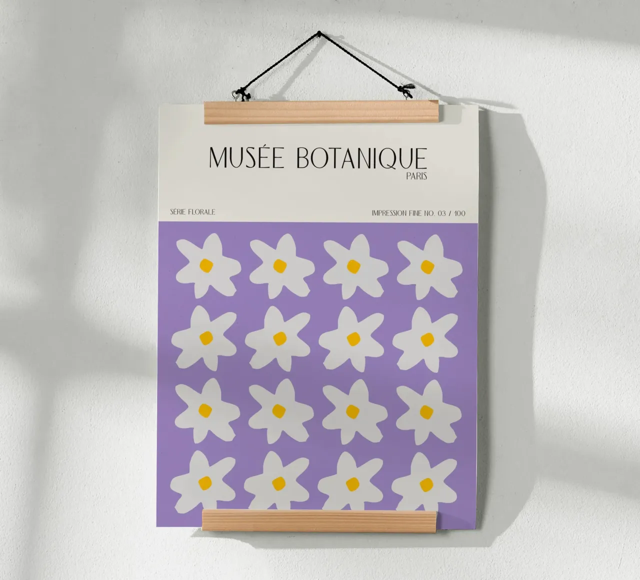 Musée Botanique No 45 poster con telaio in plastica da treechild