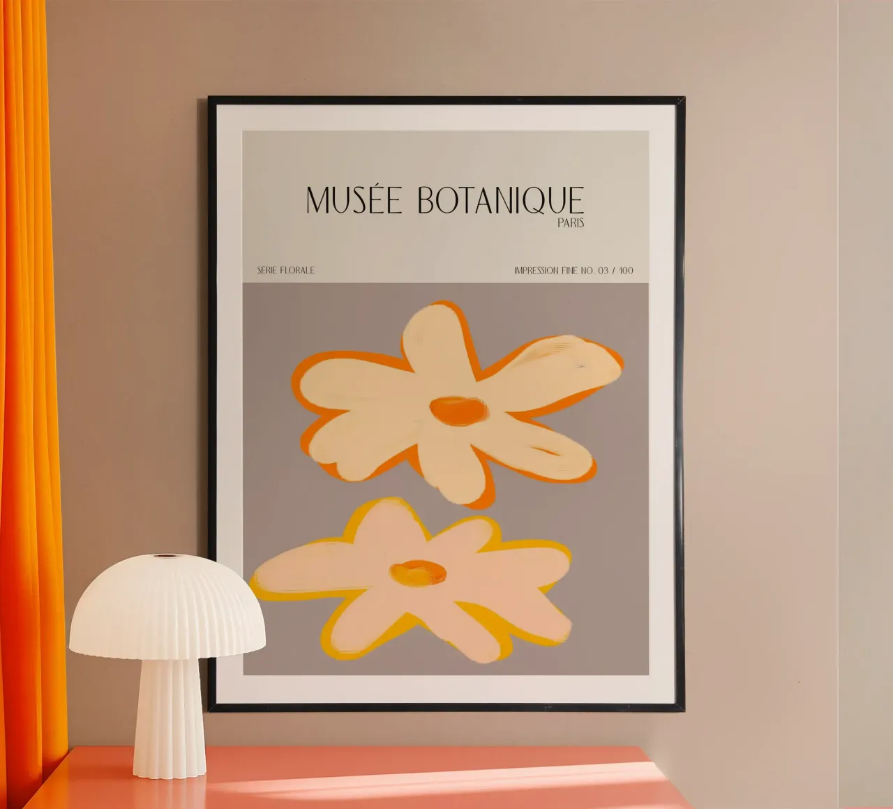 Musée Botanique No 46 poster con telaio in legno da treechild