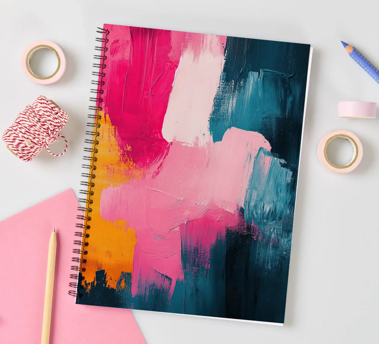 The reflection of dreams spiral notebook by Nikis Art Studio