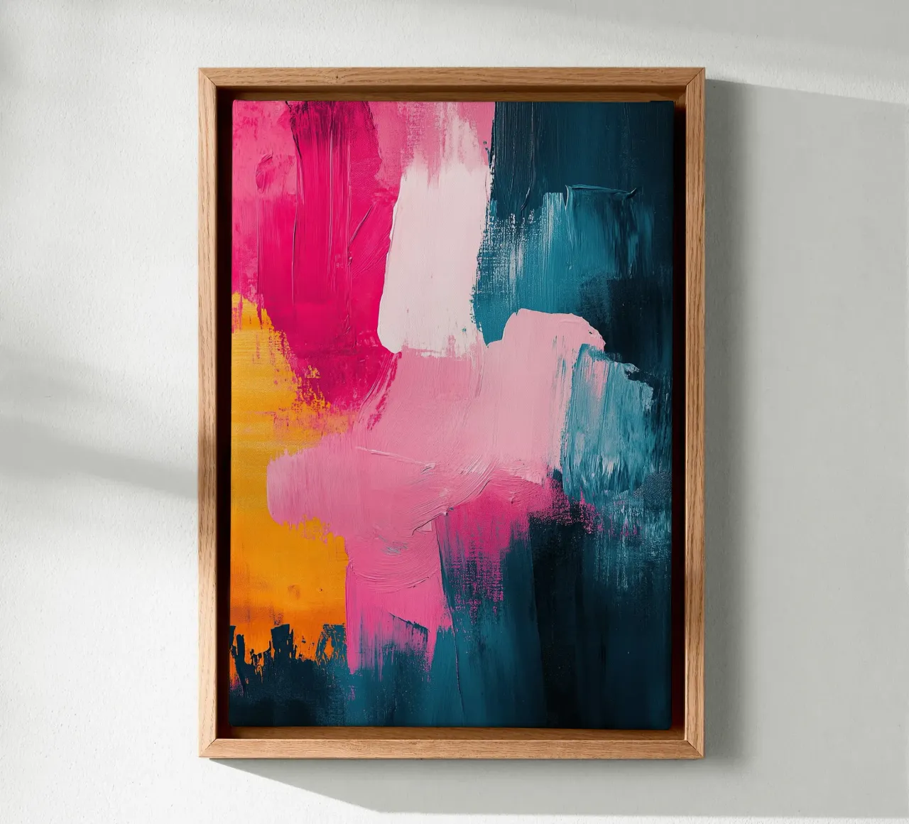 The reflection of dreams canvas with Floater frame by Nikis Art Studio