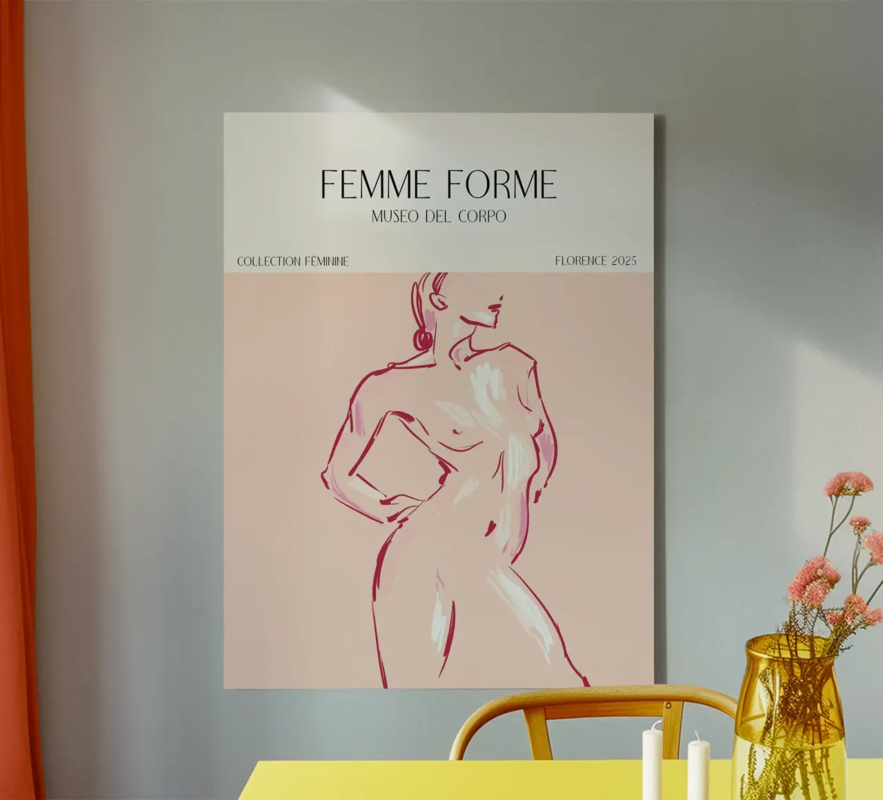 Femme Forme No 05 tela con Cornice a cassetta da treechild
