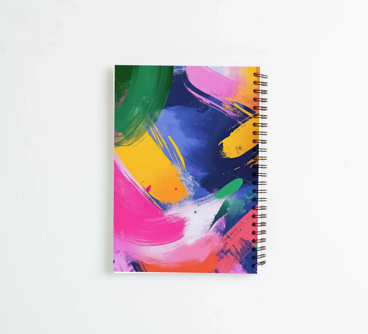 The composition of chaos spiral notebook by Nikis Art Studio