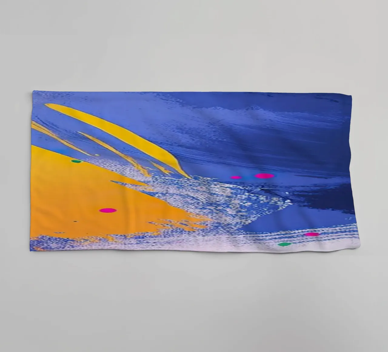 The composition of chaos towel by Nikis Art Studio