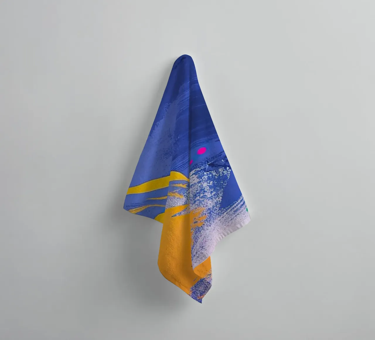 The composition of chaos towel by Nikis Art Studio