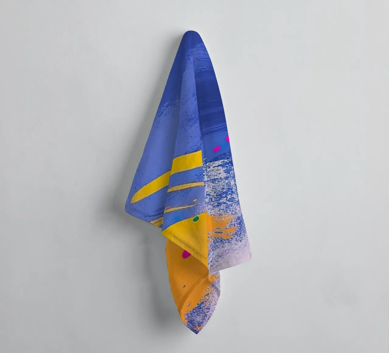 The composition of chaos towel by Nikis Art Studio