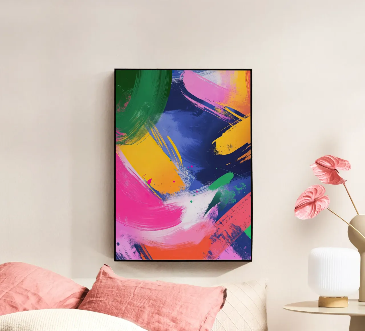 Die Komposition des Chaos Acryl-Glas von Nikis Art Studio
