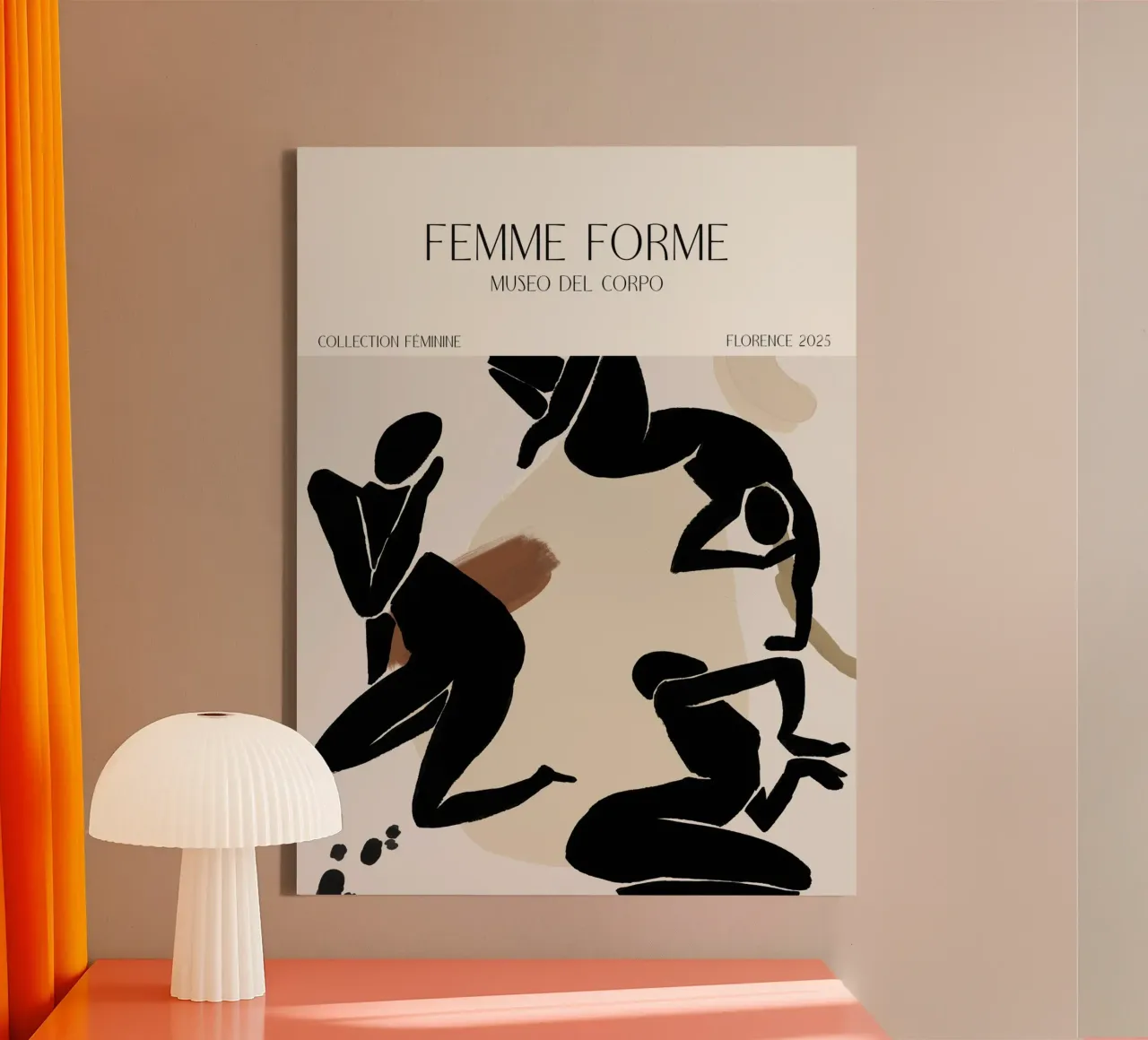 Femme Forme No 06 tela con Cornice a cassetta da treechild