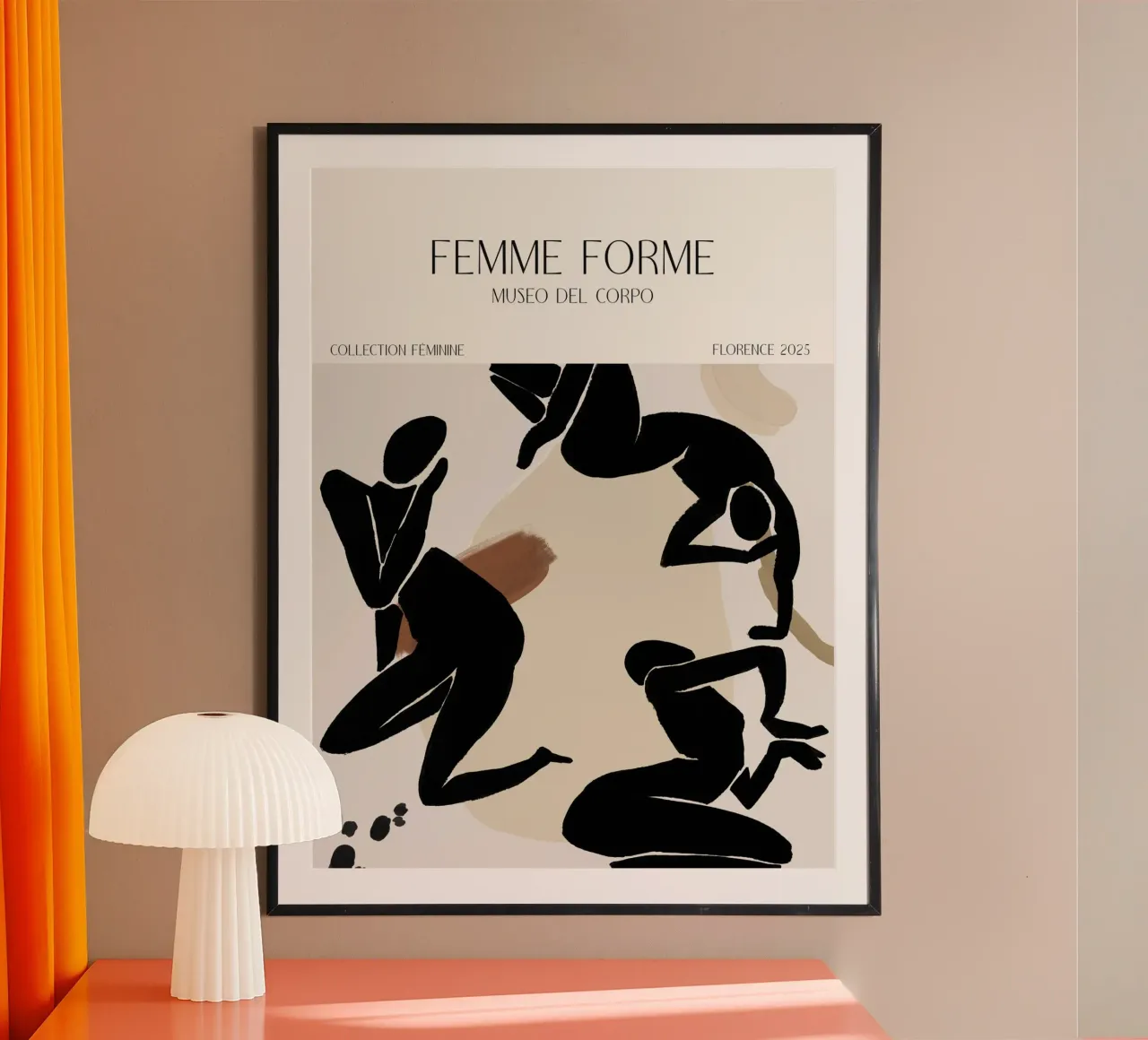 Femme Forme No 06 Poster mit Kunststoffrahmen von treechild