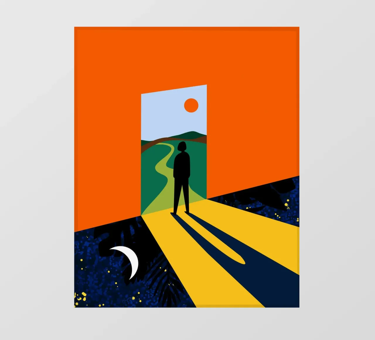 The Path Ahead, Abstract Bold Future Concept People (La voie à suivre, concept abstrait et audacieux de l'avenir) bâche pvc de 83oranges