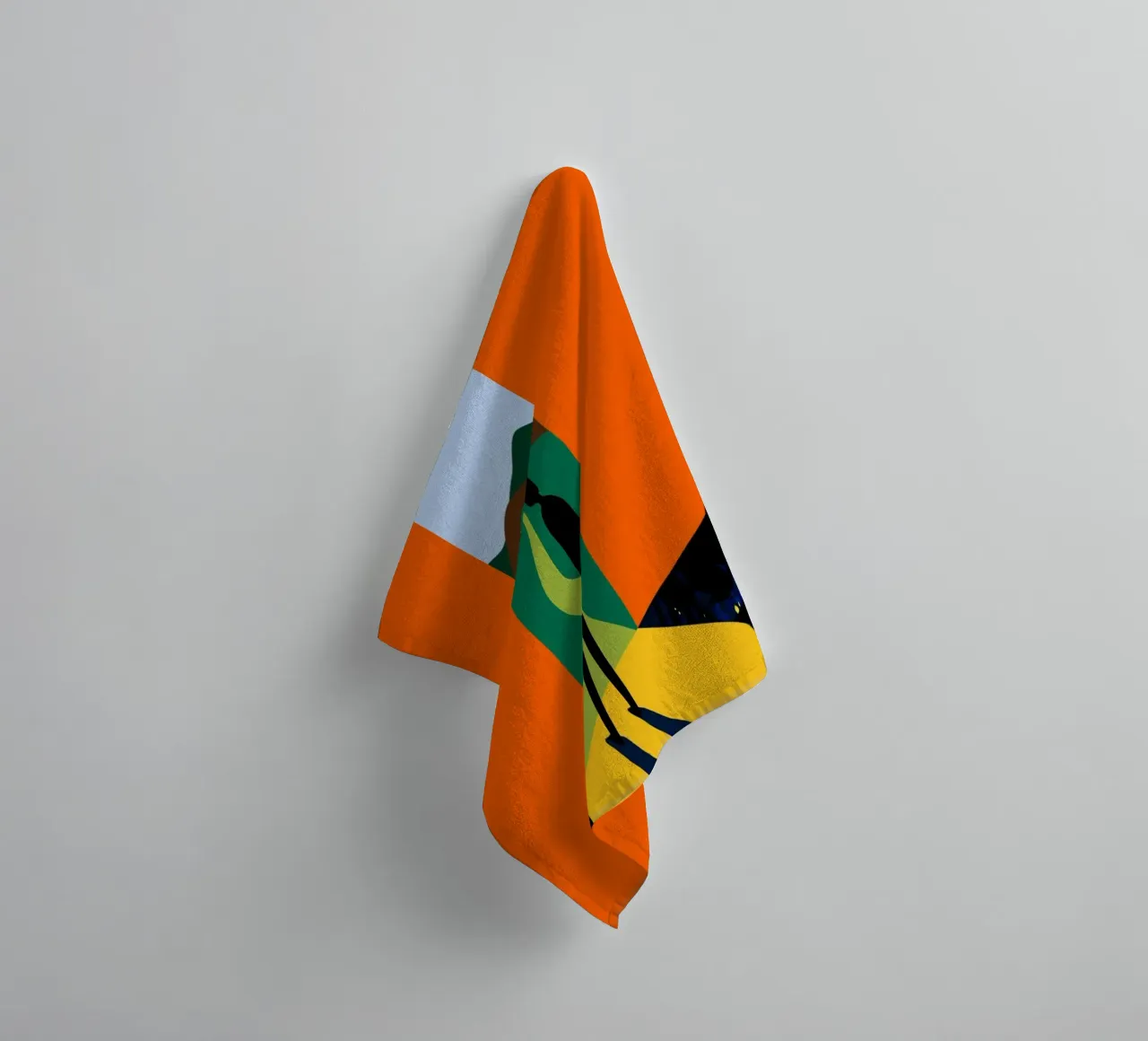 The Path Ahead, Abstract Bold Future Concept People towel by 83oranges