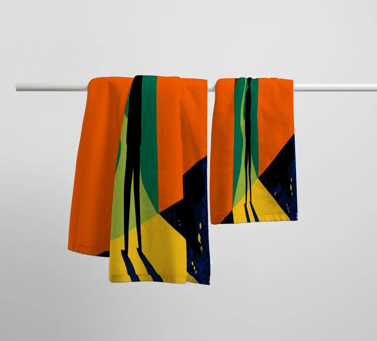 The Path Ahead, Abstract Bold Future Concept People towel by 83oranges