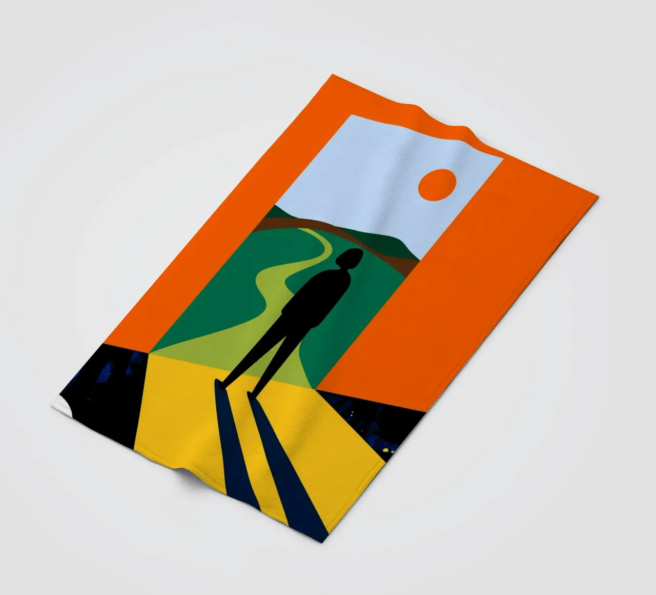The Path Ahead, Abstract Bold Future Concept People (La voie à suivre, concept abstrait et audacieux de l'avenir) plaid polaire de 83oranges
