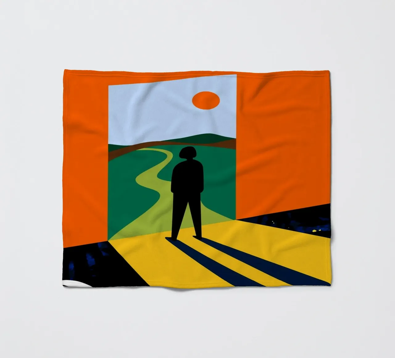 The Path Ahead, Abstract Bold Future Concept People (La voie à suivre, concept abstrait et audacieux de l'avenir) plaid polaire de 83oranges