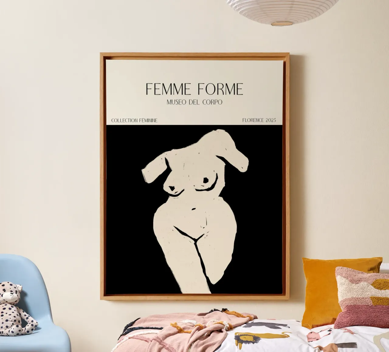 Femme Forme No 07 tela con Cornice a cassetta da treechild