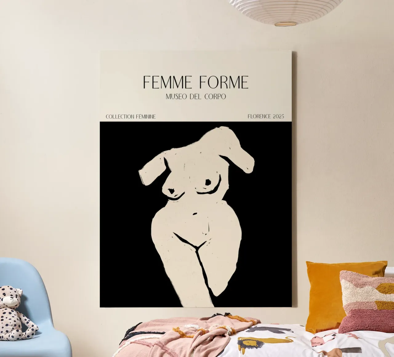 Femme Forme No 07 tela con Cornice a cassetta da treechild