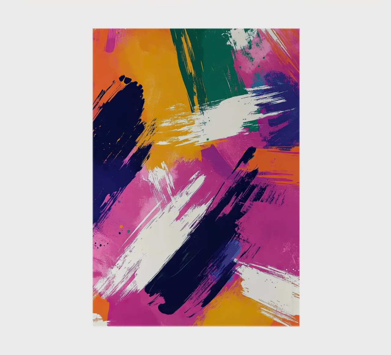 The landscape of abstraction notebook by Nikis Art Studio