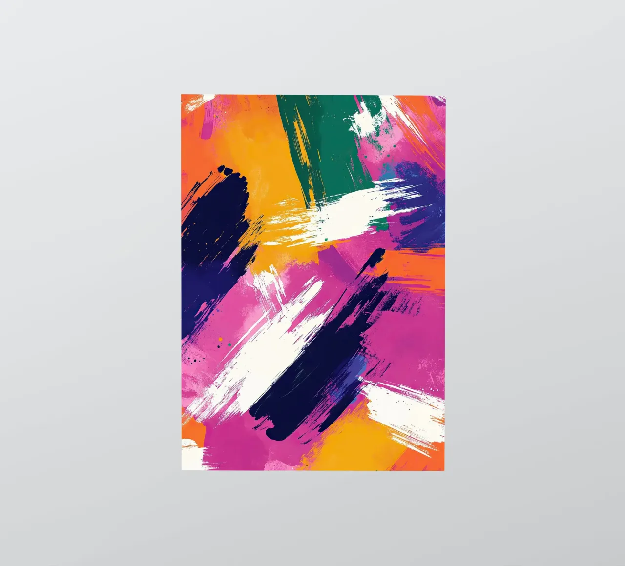Le paysage de l'abstraction autocollant de Nikis Art Studio