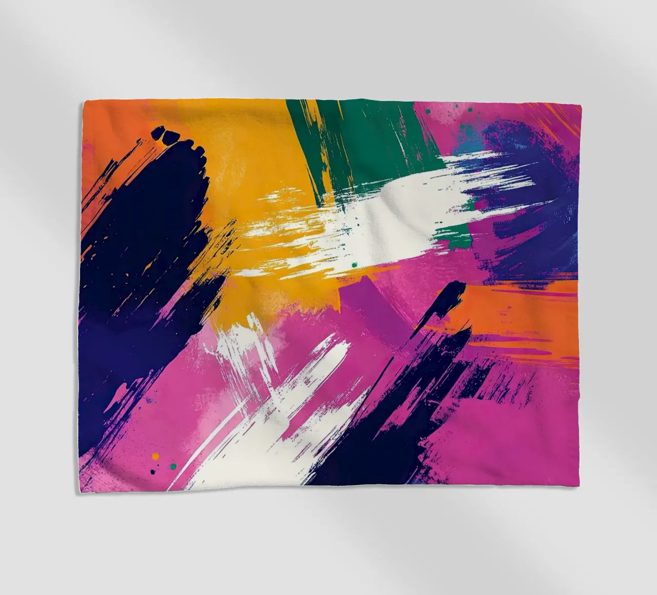 The landscape of abstraction beach towel by Nikis Art Studio