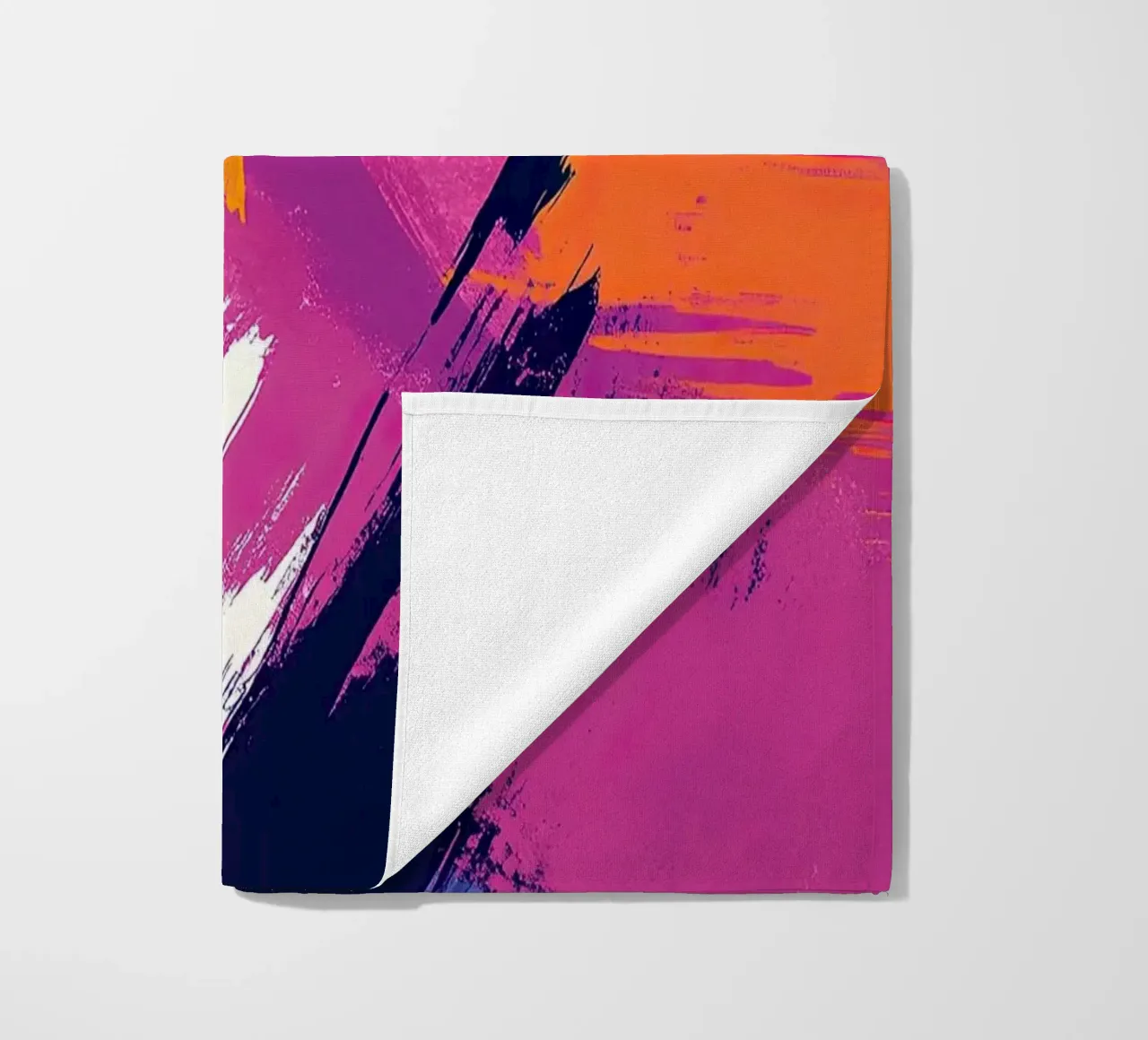 The landscape of abstraction beach towel by Nikis Art Studio