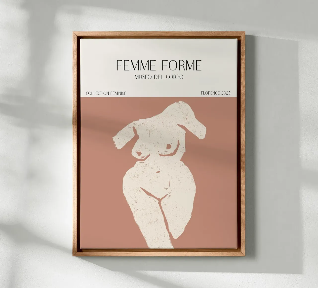 Femme Forme No 09 tela con Cornice a cassetta da treechild