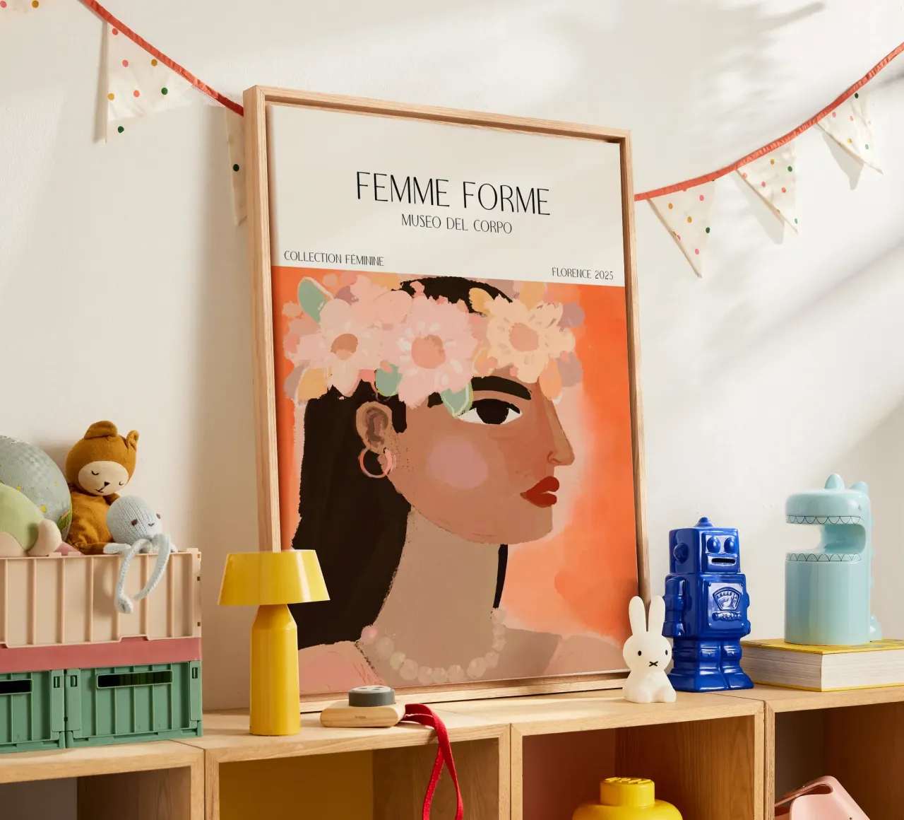 Femme Forme No 11 tela con Cornice a cassetta da treechild