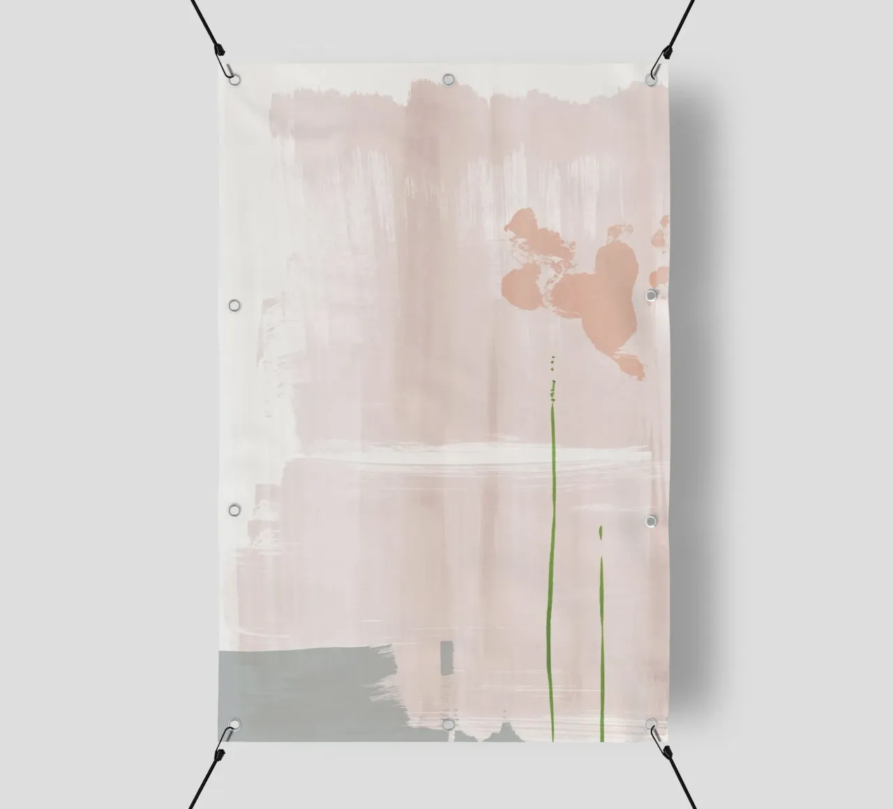 Soft Pink Abstraction pvc cover by NouveauPrints