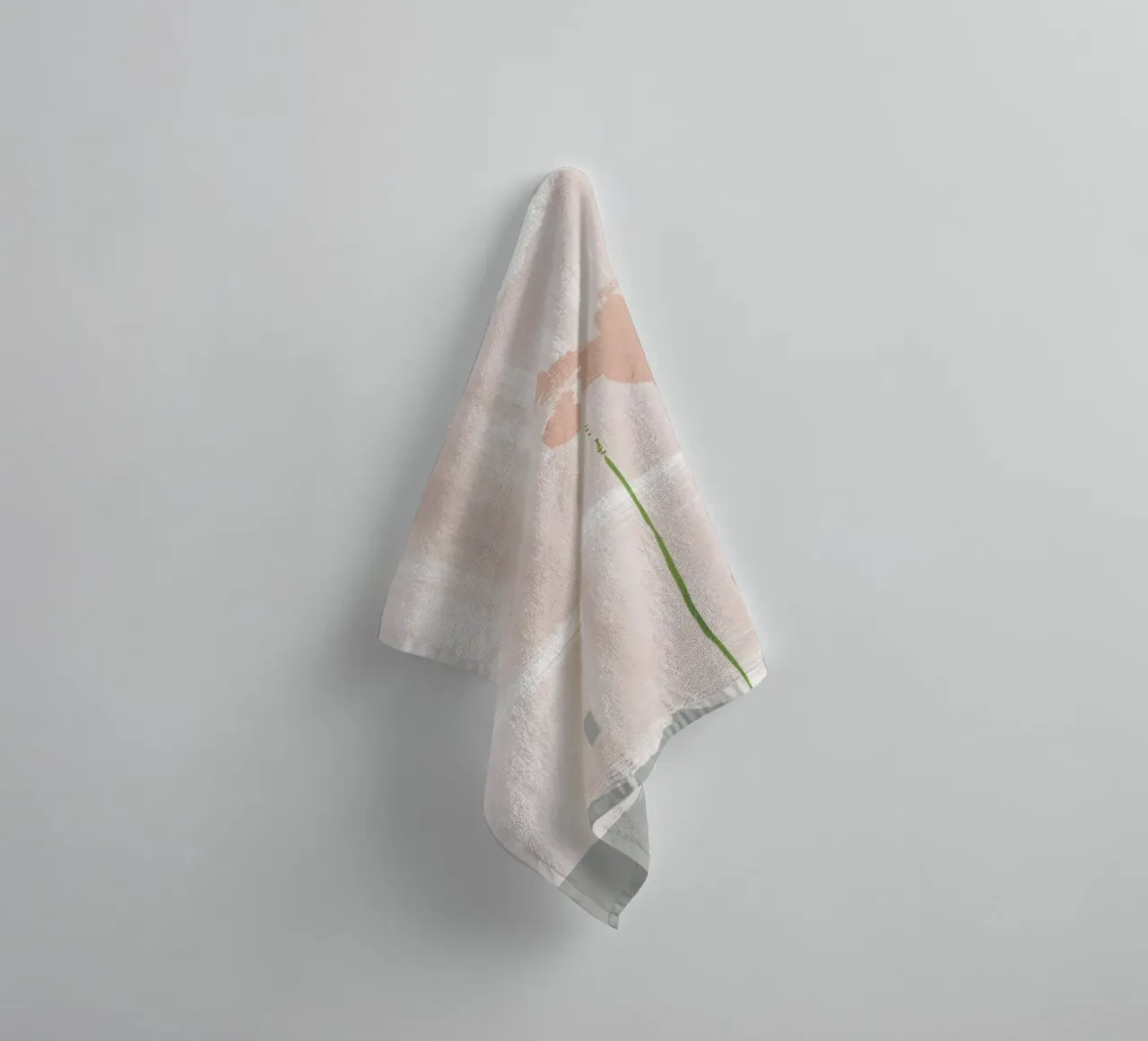 Soft Pink Abstraction towel by NouveauPrints