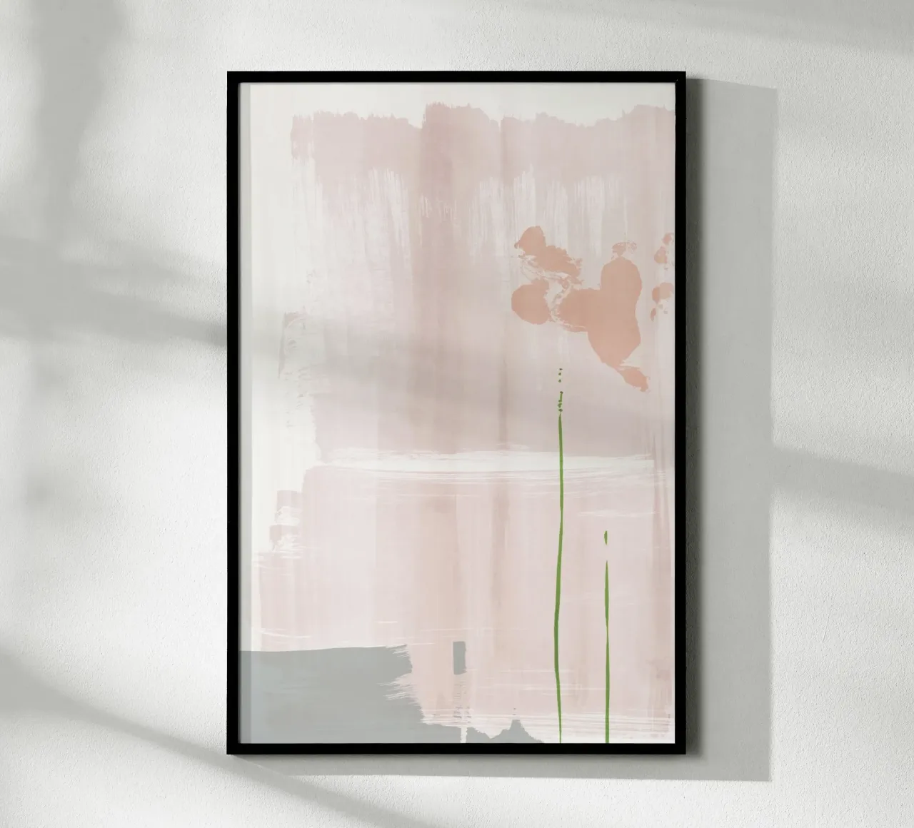 Soft Pink Abstraction hahnemühle by NouveauPrints