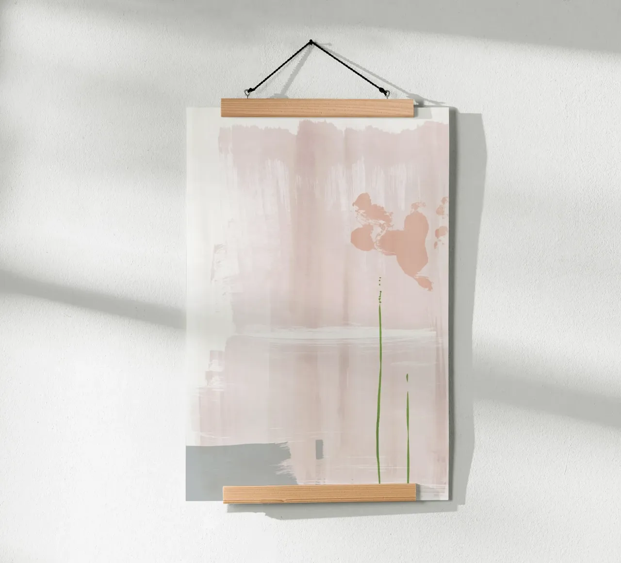 Soft Pink Abstraction hahnemühle by NouveauPrints