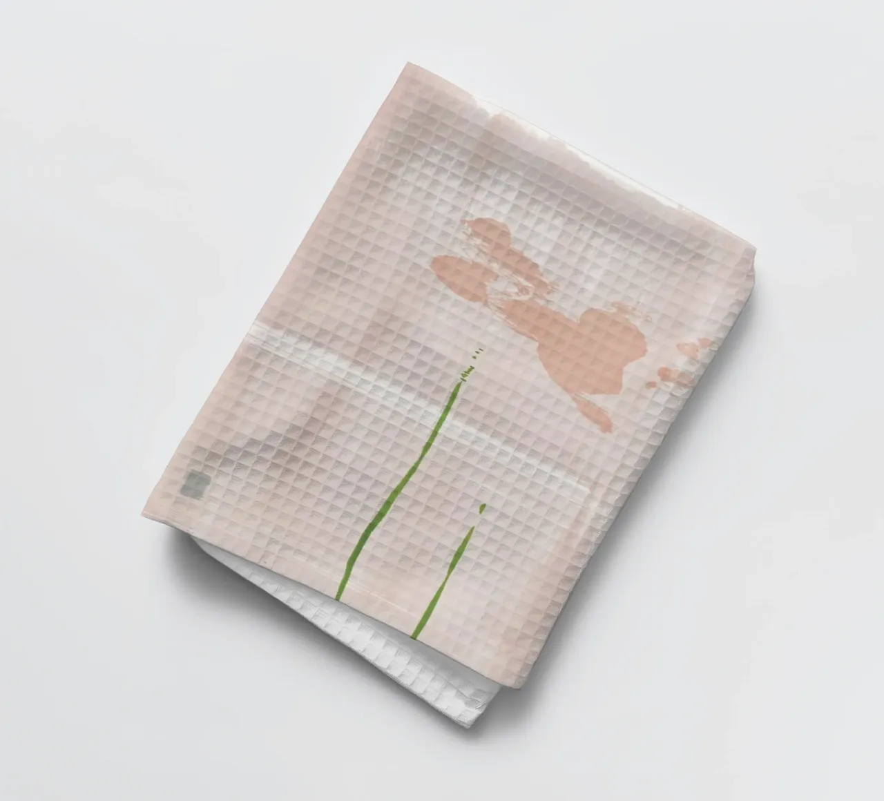 Abstraction rose tendre torchon de NouveauPrints