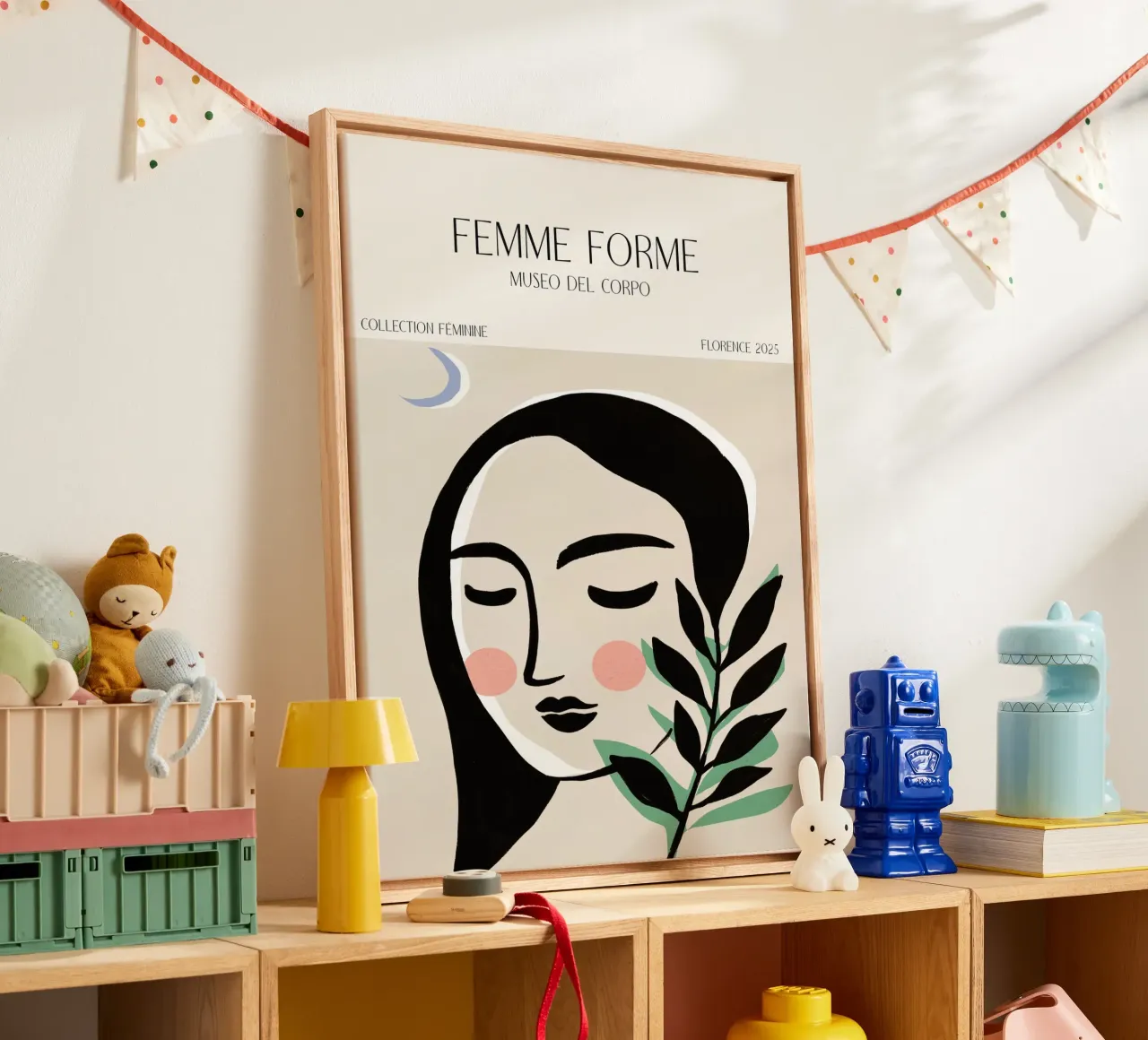 Femme Forme No 15 tela con Cornice a cassetta da treechild