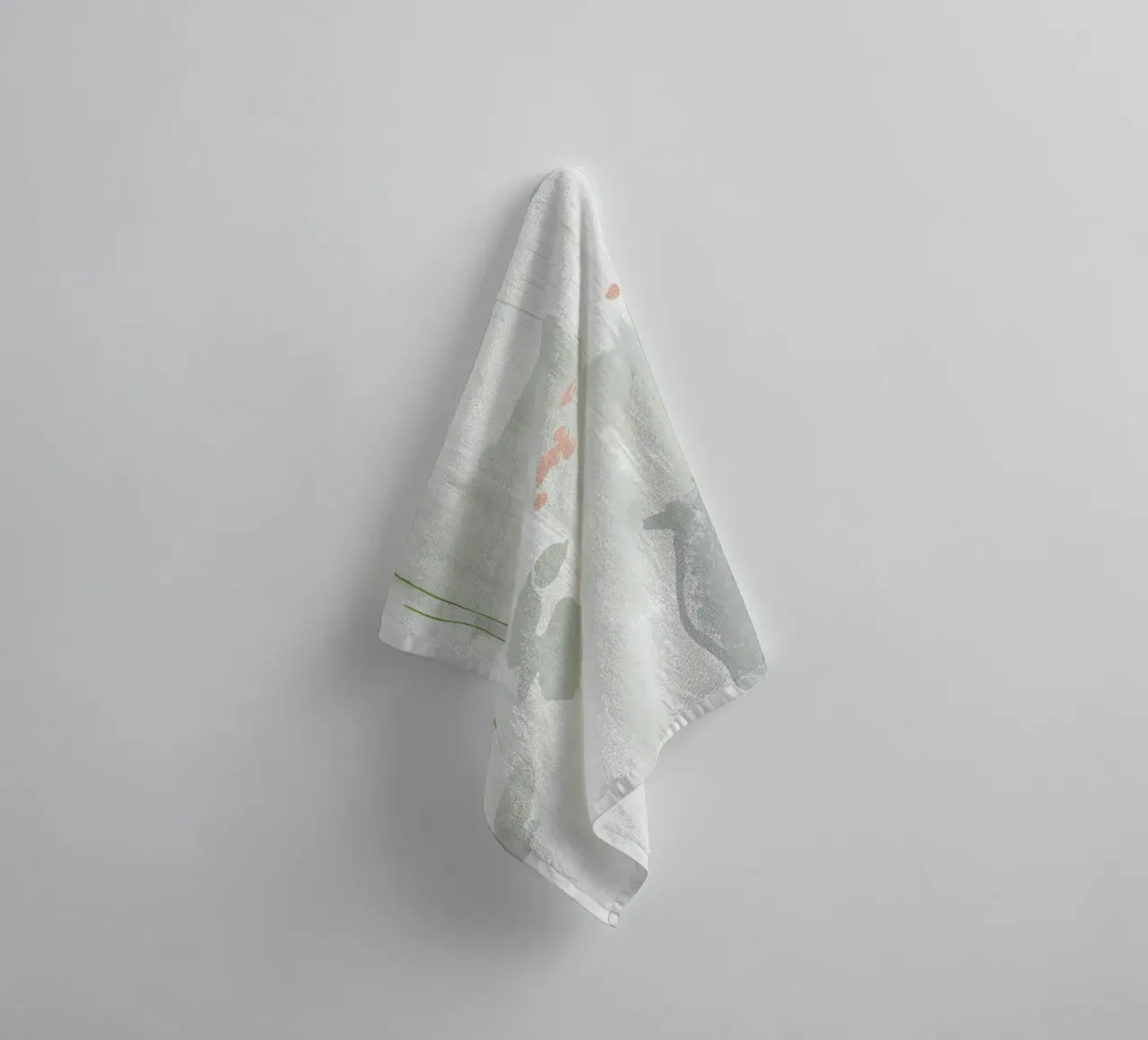 Light Grey Abstraction towel by NouveauPrints