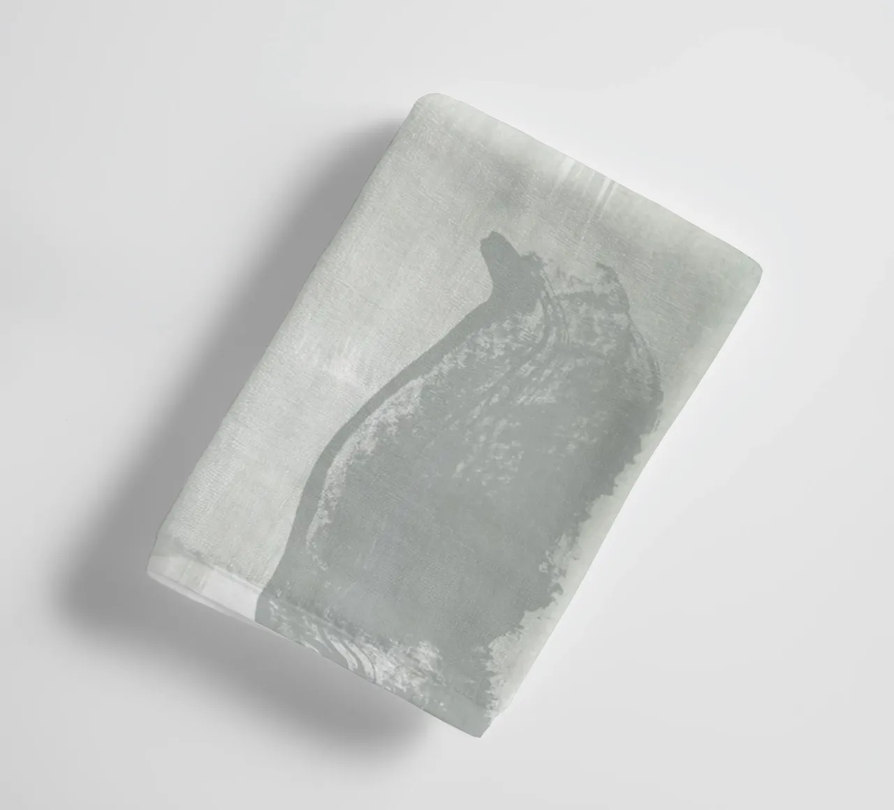 Light Grey Abstraction towel by NouveauPrints