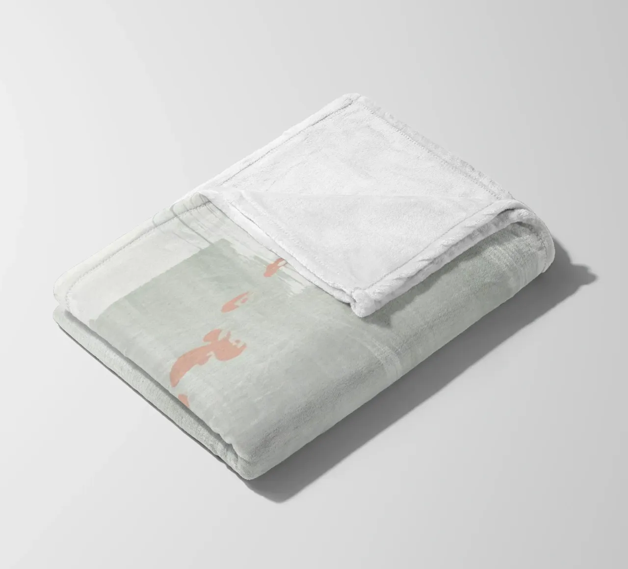 Light Grey Abstraction fleece blanket by NouveauPrints
